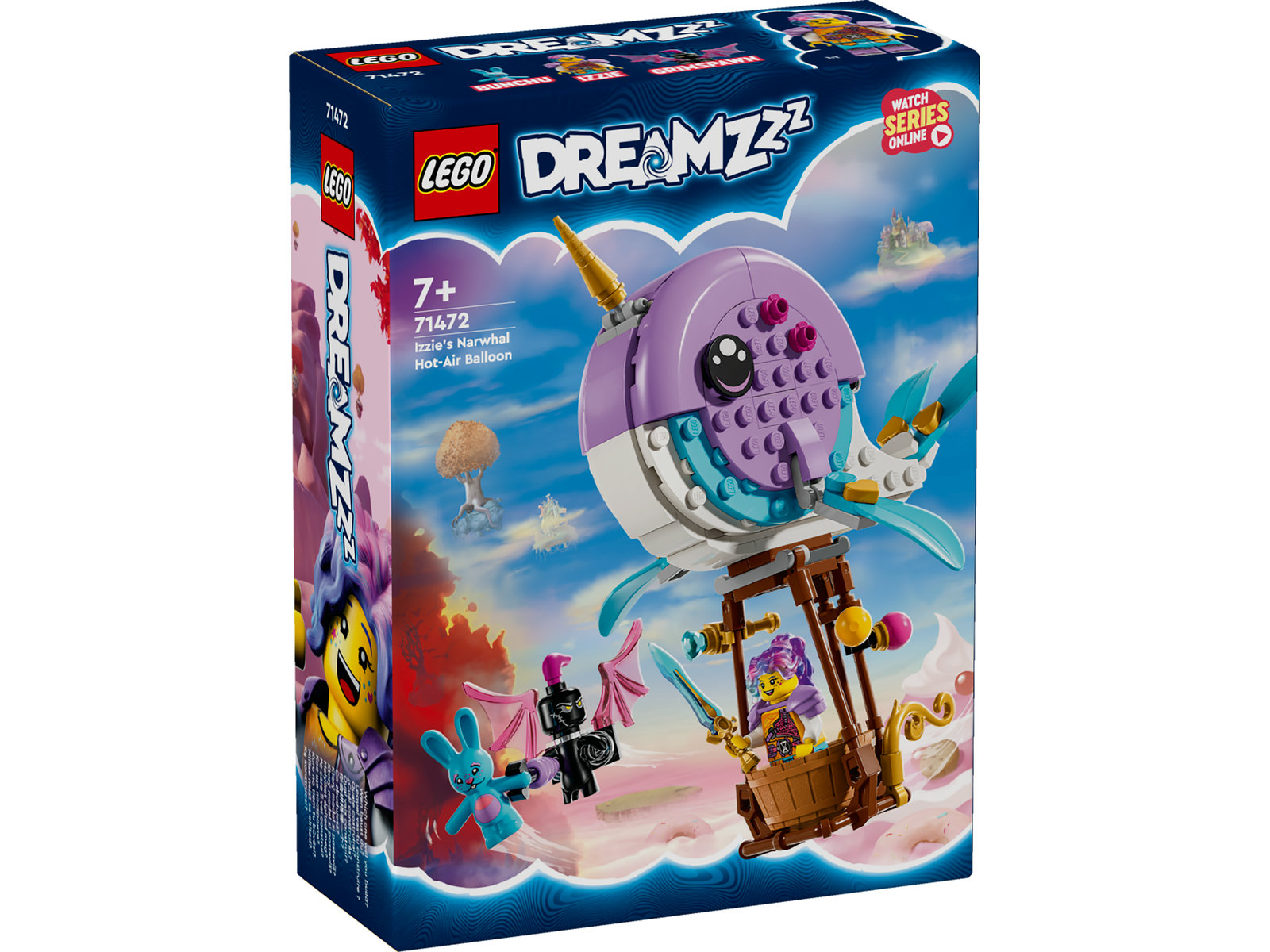 LEGO® DREAMZzz 71472 - Izzies Narwal-Heißluftballon