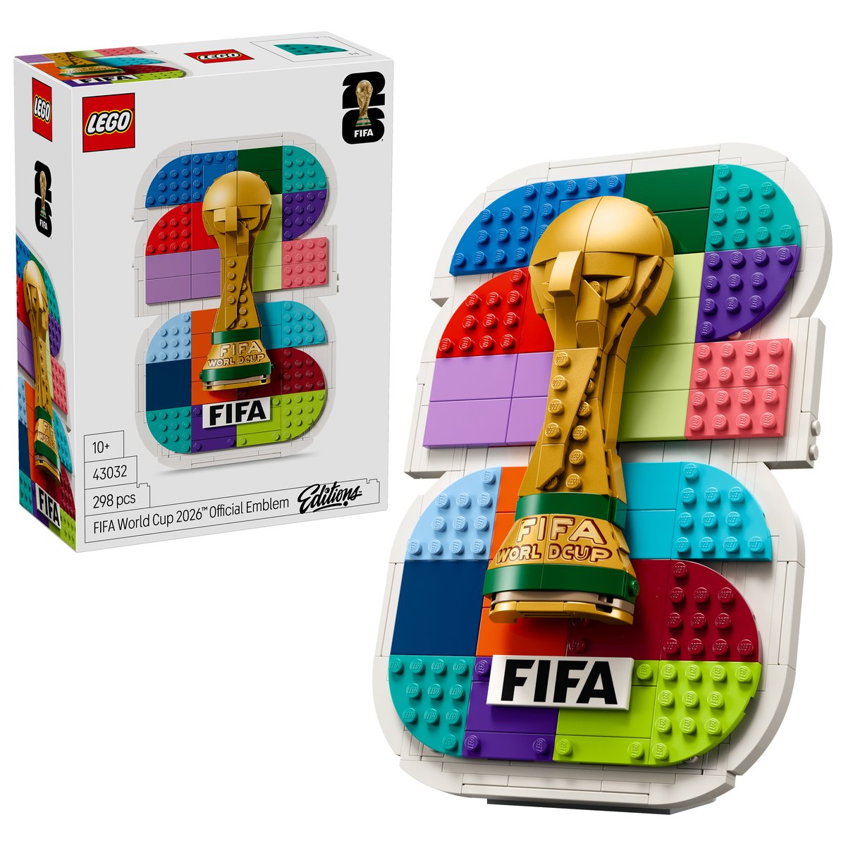 LEGO 43032 LEGO® Editions 43032 - Offizielles Emblem des FIFA World Cup 2026™ – Box & Produkt