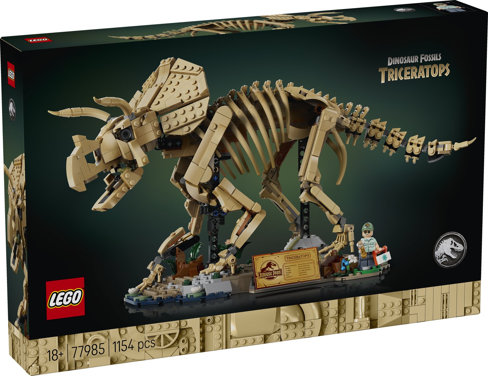 LEGO 77985 LEGO® Jurassic World 77985 - Dinosaurier-Fossilien: Triceratops – Verpackung vorne