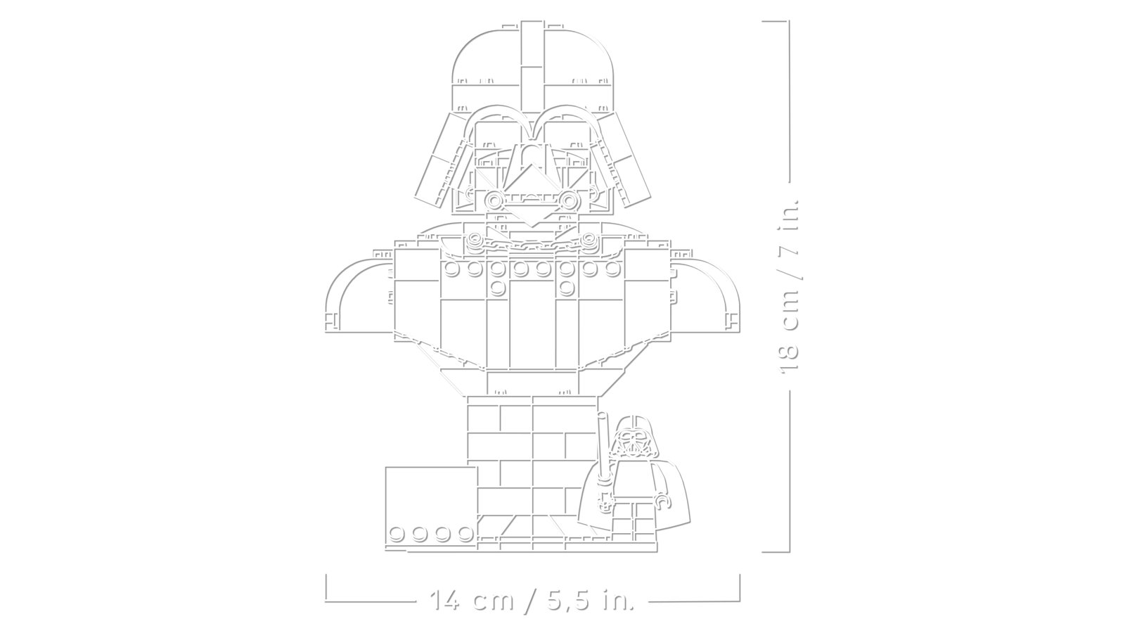 LEGO 75439 LEGO® Star Wars™ 75439 - Darth Vader™ Büste – Detailansicht 3