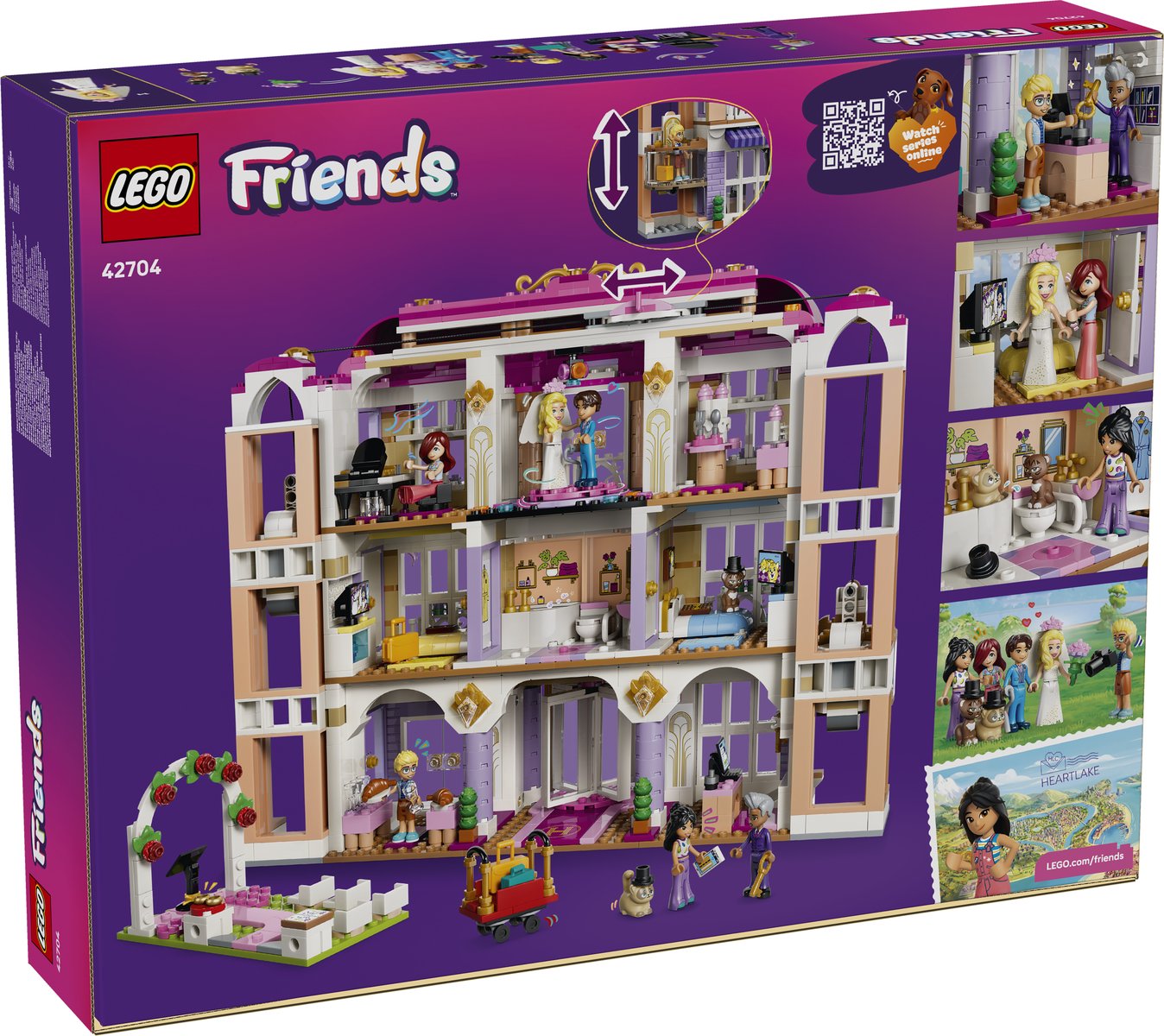 LEGO 42704 LEGO® Friends 42704 - Das Grandhotel von Heartlake City – Verpackung hinten