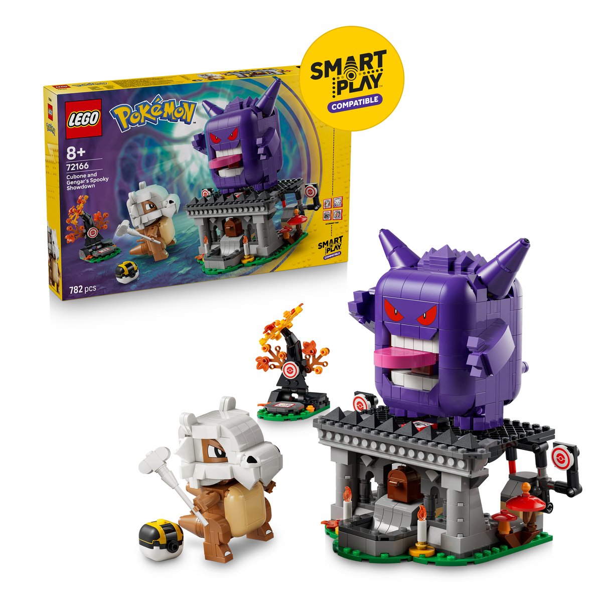 LEGO 72166 LEGO® Pokémon™ 72166 - SMART Play™: Tragossos und Gengars Gruselduell – Box & Produkt