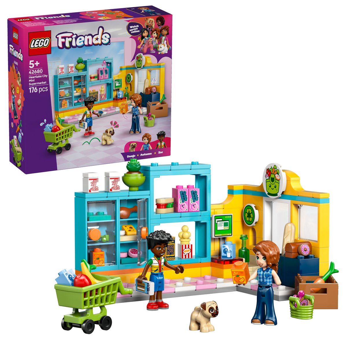 LEGO 42680 LEGO® Friends 42680 - Heartlake City Mini-Markt – Box & Produkt