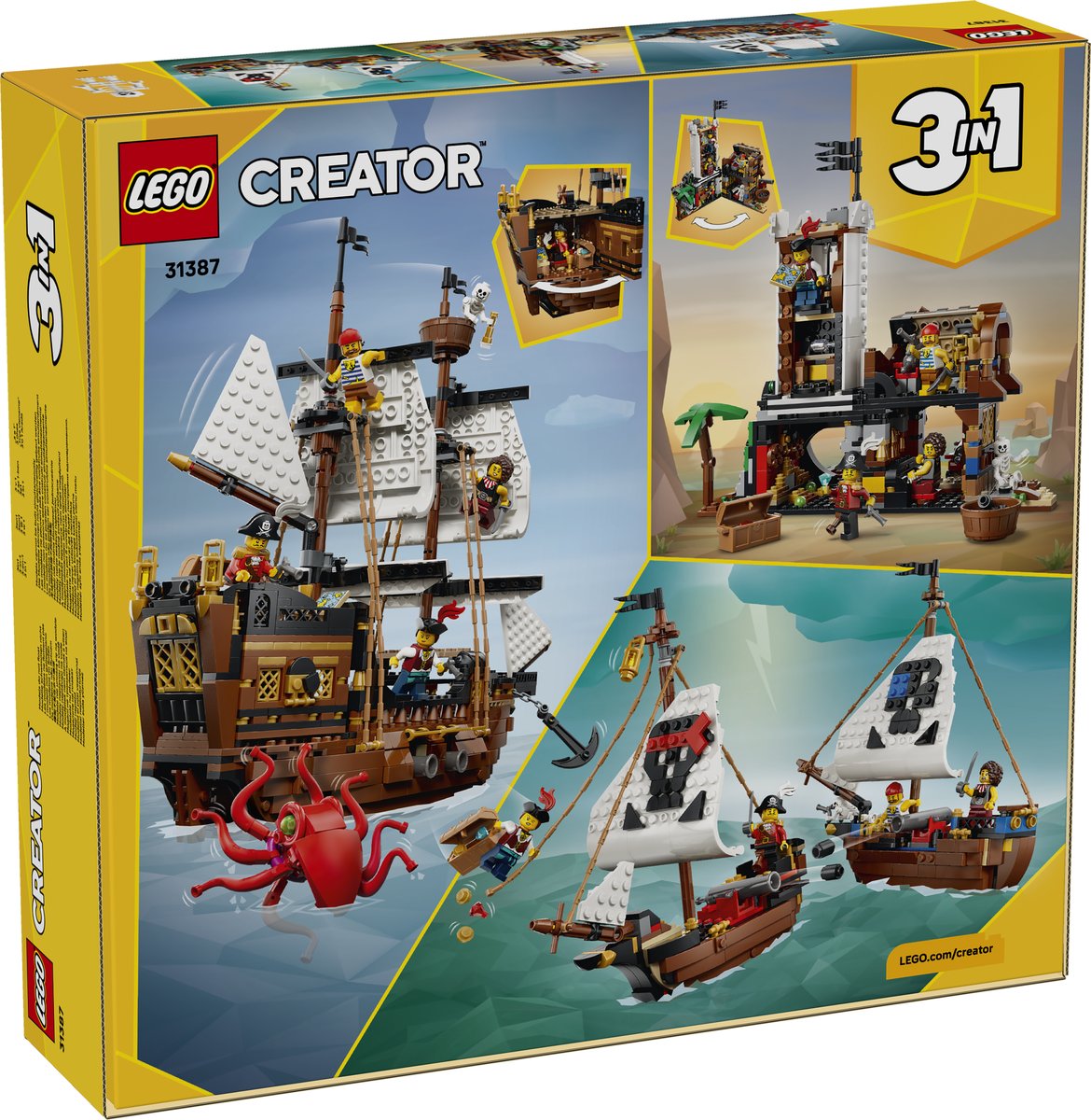 LEGO 31387 LEGO® Creator 31387 - Legendäres Piratenschiff – Verpackung hinten