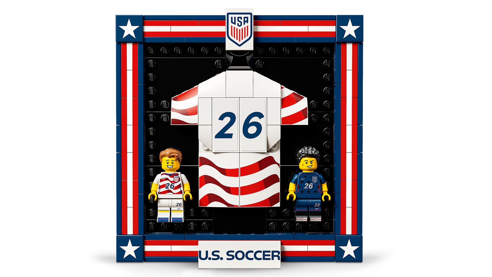 LEGO 43033 LEGO® Editions 43033 - Trikot der US-Fußballnationalmannschaft 2026 – Primäres Produktbild