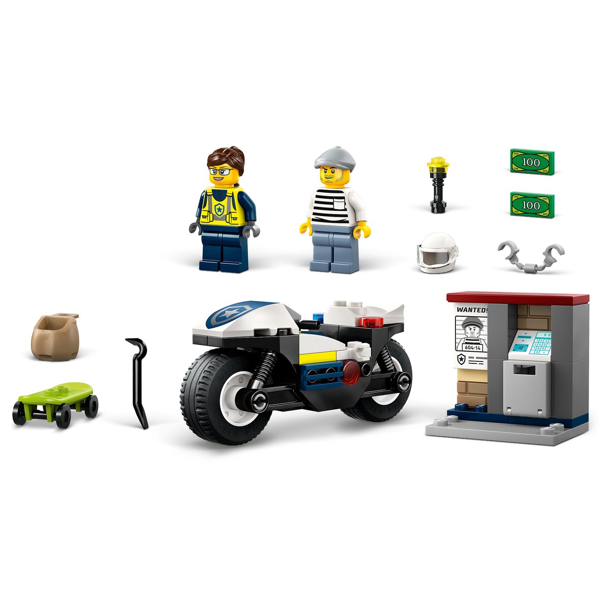 LEGO 60455 LEGO® City 60455 - Verfolgungsjagd mit dem Polizeimotorrad – Detailansicht 2