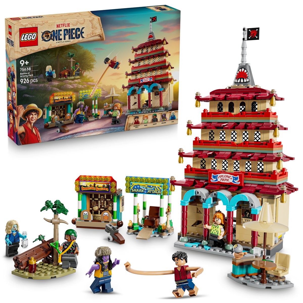 LEGO 75638 LEGO® ONE PIECE 75638 - Showdown im Arlong Park – Box & Produkt