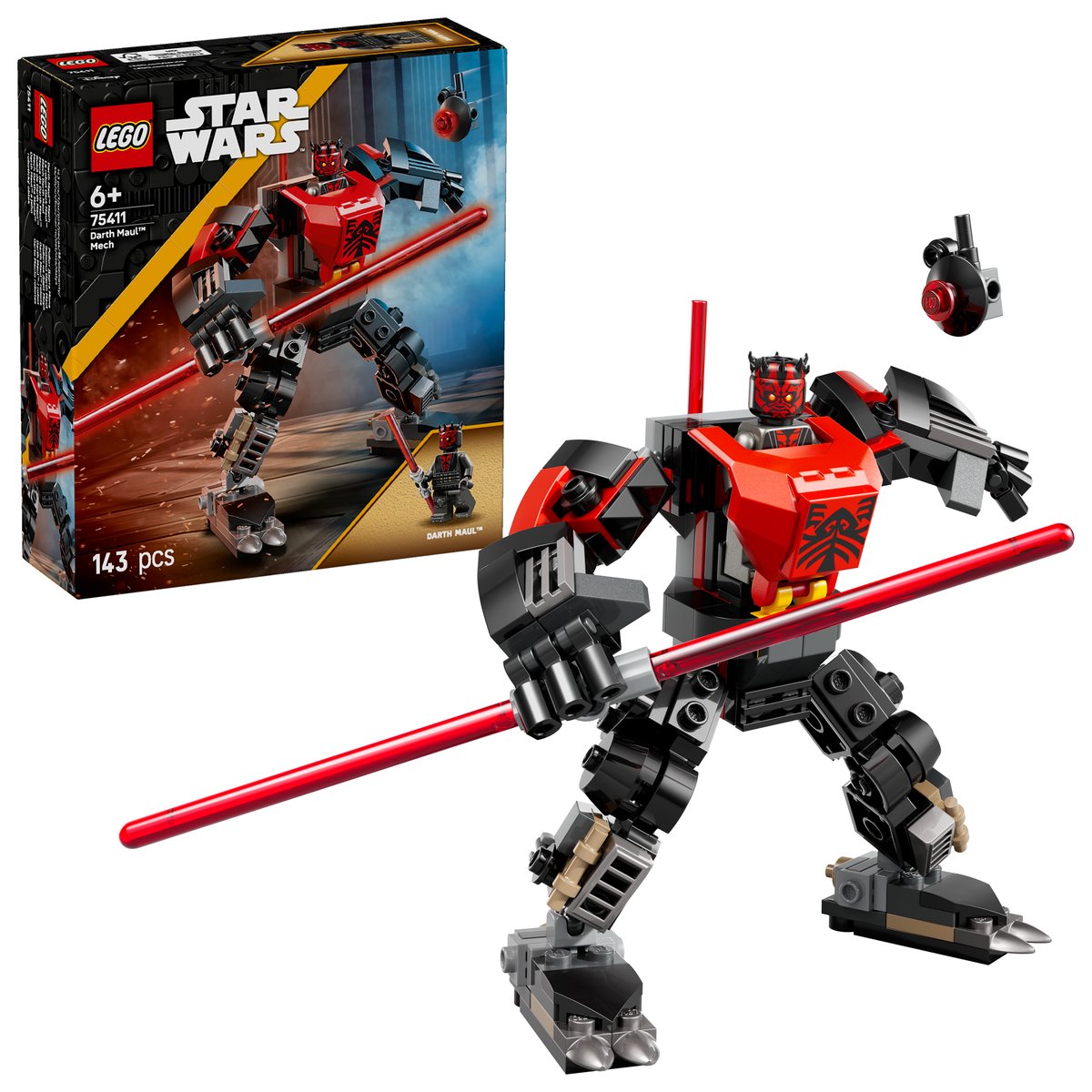 LEGO 75411 LEGO® Star Wars™ 75411 - Darth Maul™ Mech – Box & Produkt