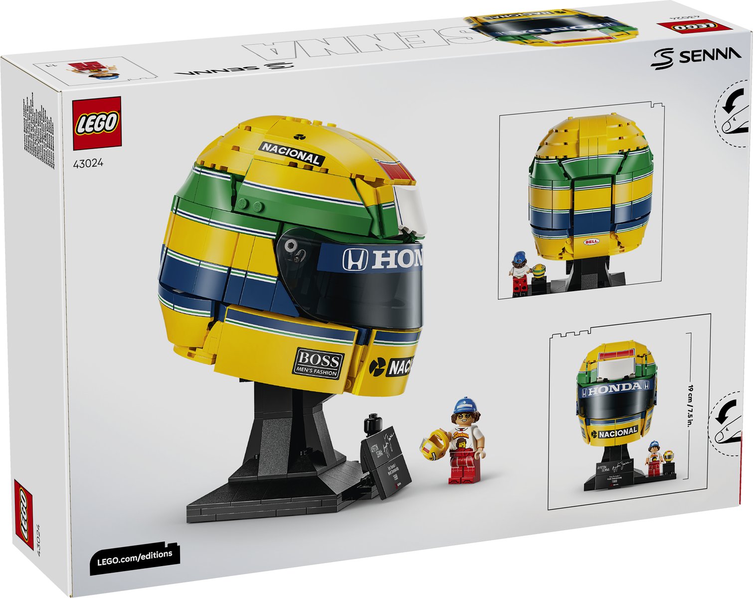 LEGO 43024 LEGO® Editions 43024 - Ayrton Senna Helm – Verpackung hinten