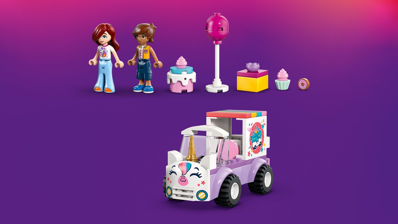 LEGO 42675 LEGO® Friends 42675 - Einhorn-Kuchenlieferwagen – Detailansicht 1