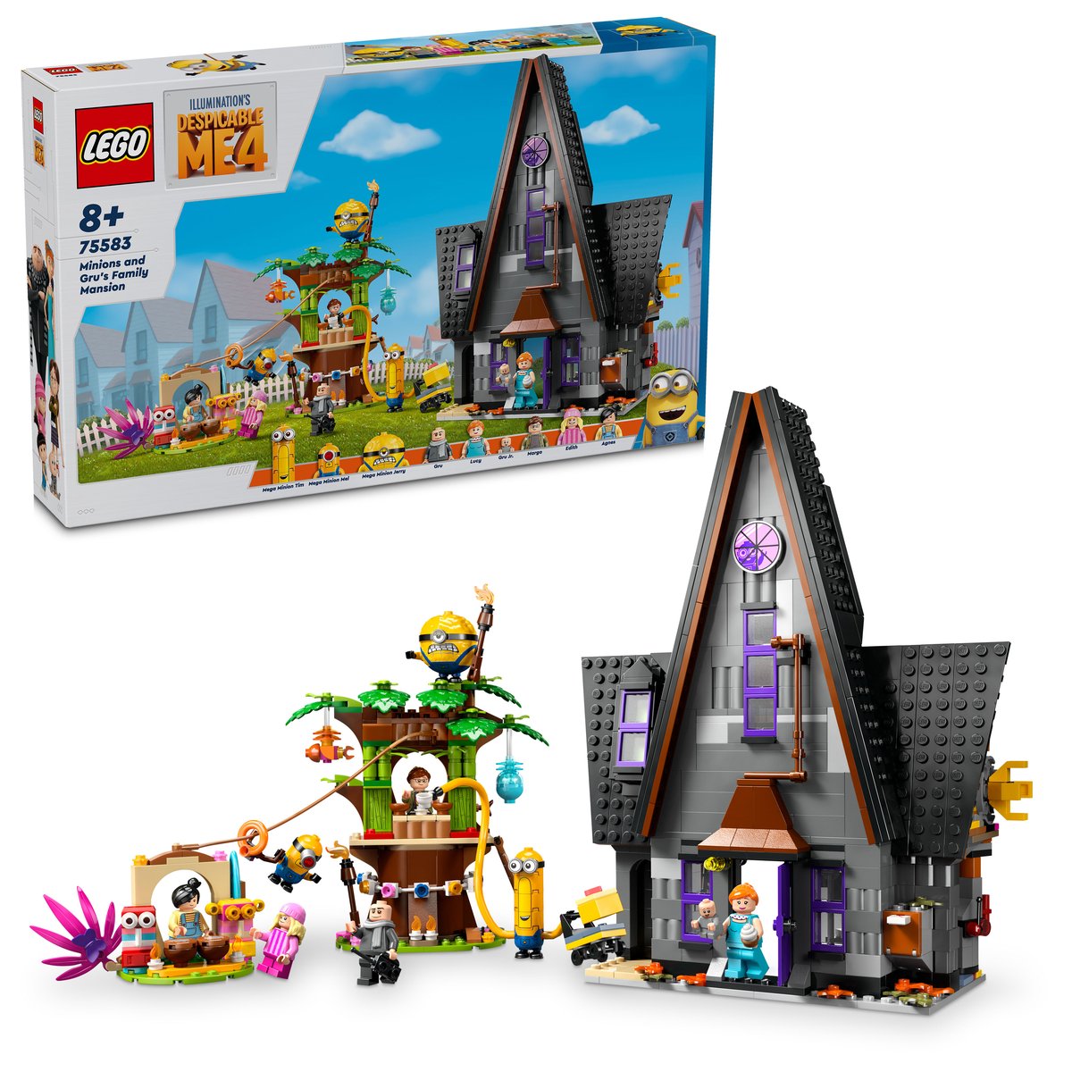 LEGO 75583 LEGO® Despicable Me 75583 - Familienvilla von Gru und den Minions – Box & Produkt