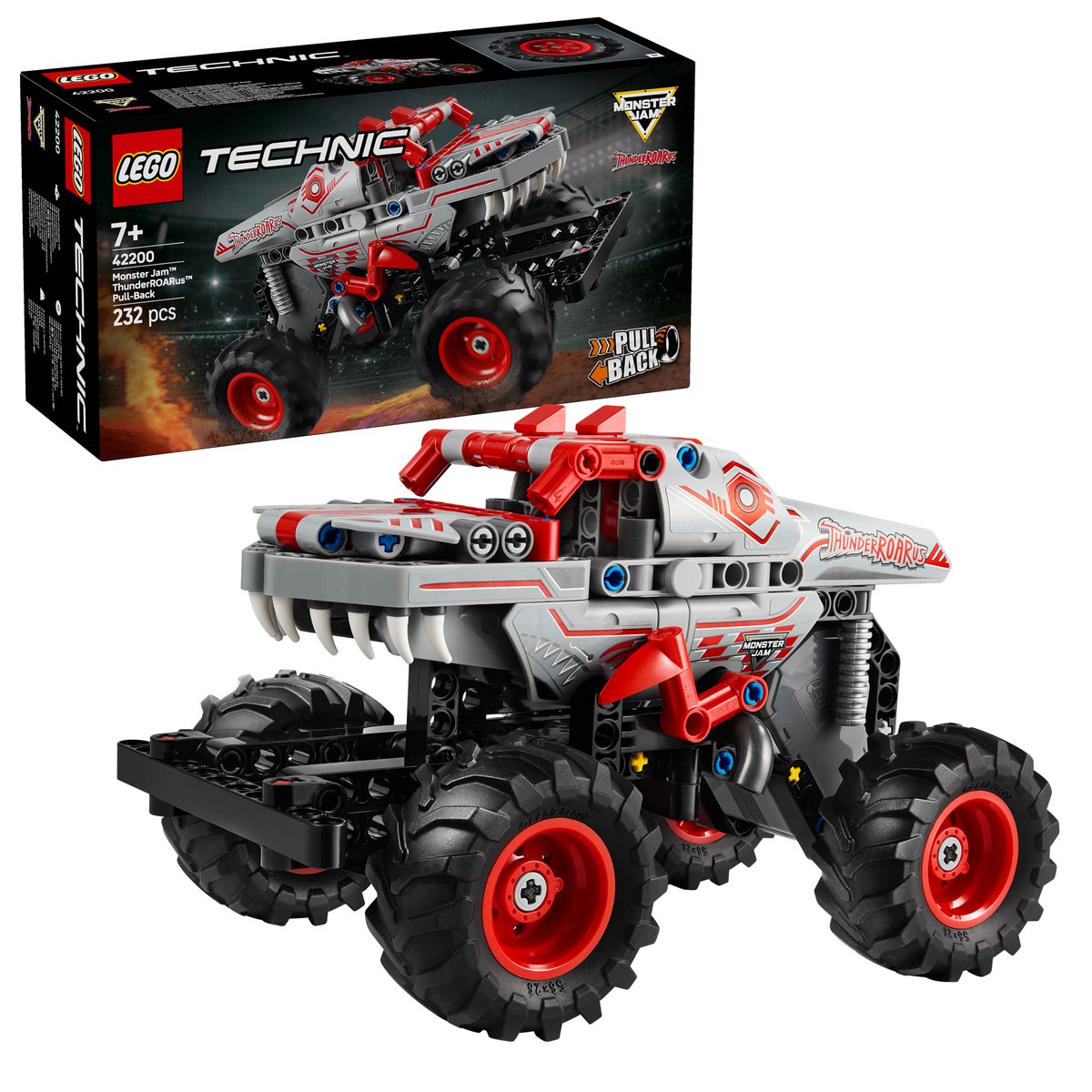 LEGO 42200 LEGO® Technic 42200 - Monster Jam™ ThunderROARus™ – Box & Produkt
