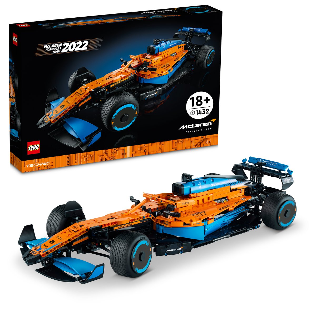 LEGO 42141 LEGO® Technic 42141 - McLaren Formel 1™ Rennwagen – Box & Produkt