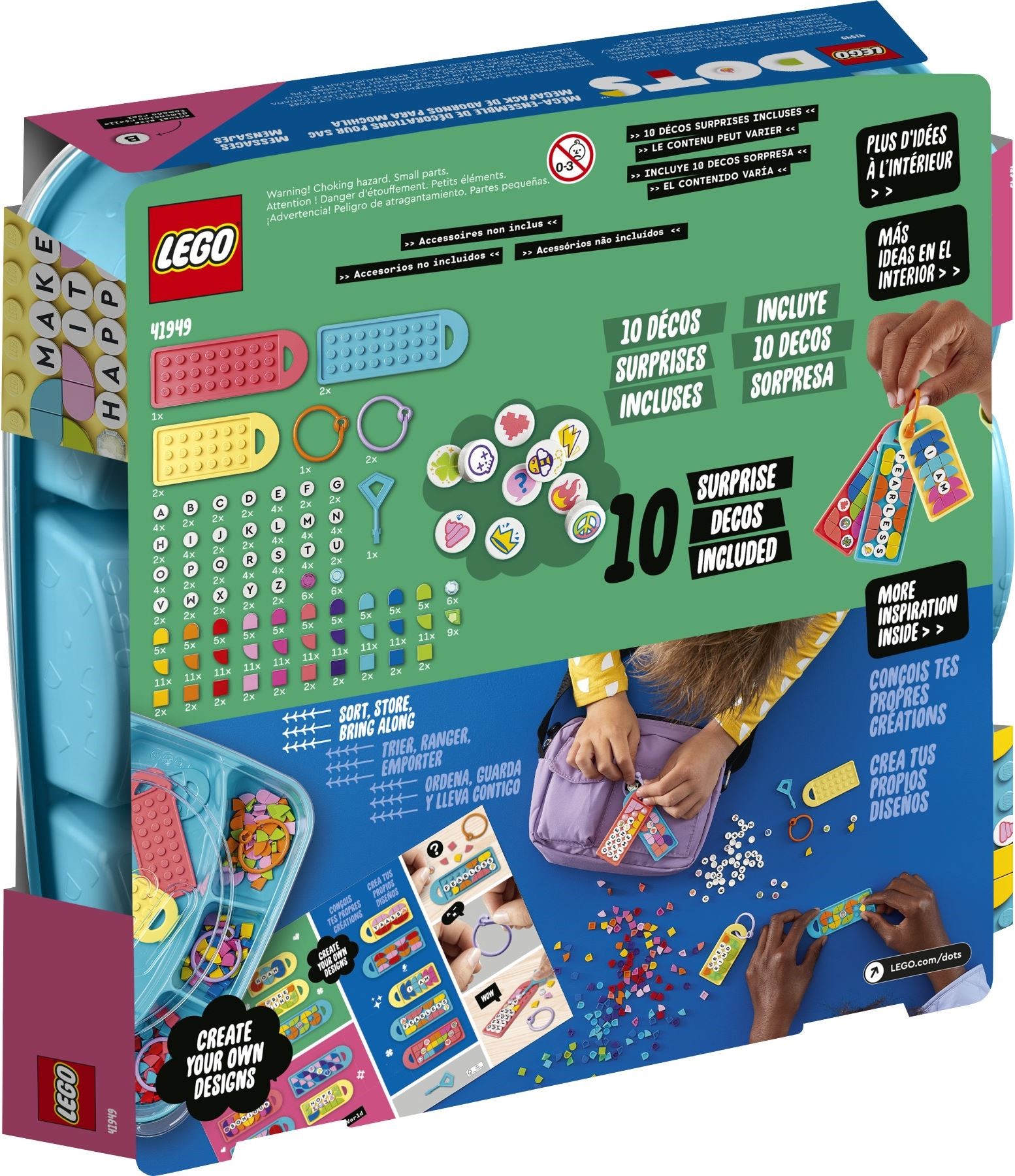 LEGO® DOTS 41949 - Taschenanhänger Kreativset