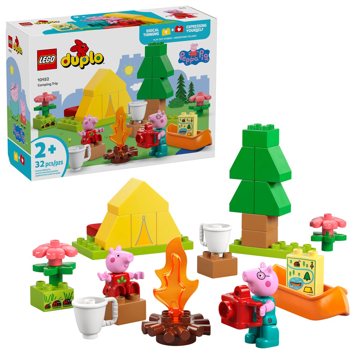 LEGO 10452 LEGO® DUPLO Peppa Pig 10452 - Campingausflug – Box & Produkt