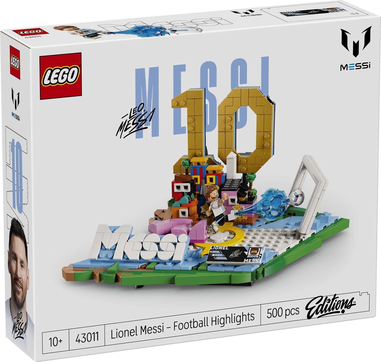 LEGO 43011 LEGO® Editions 43011 - Lionel Messi – Fußball-Highlights – Verpackung vorne