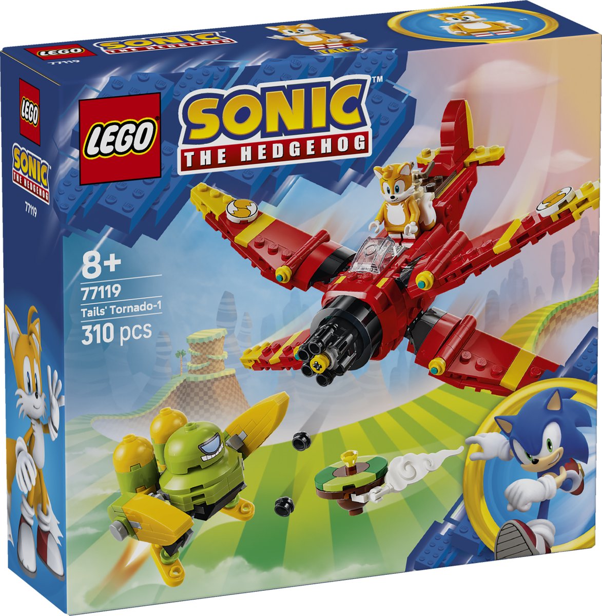 LEGO 77119 LEGO® Sonic the Hedgehog™ Tails‘ Tornado-1 77119 - Tails' Tornado-1 – Verpackung vorne