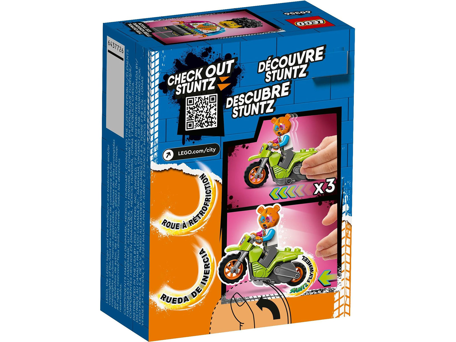 LEGO® City 60356 - Bären-Stuntbike - Box Back