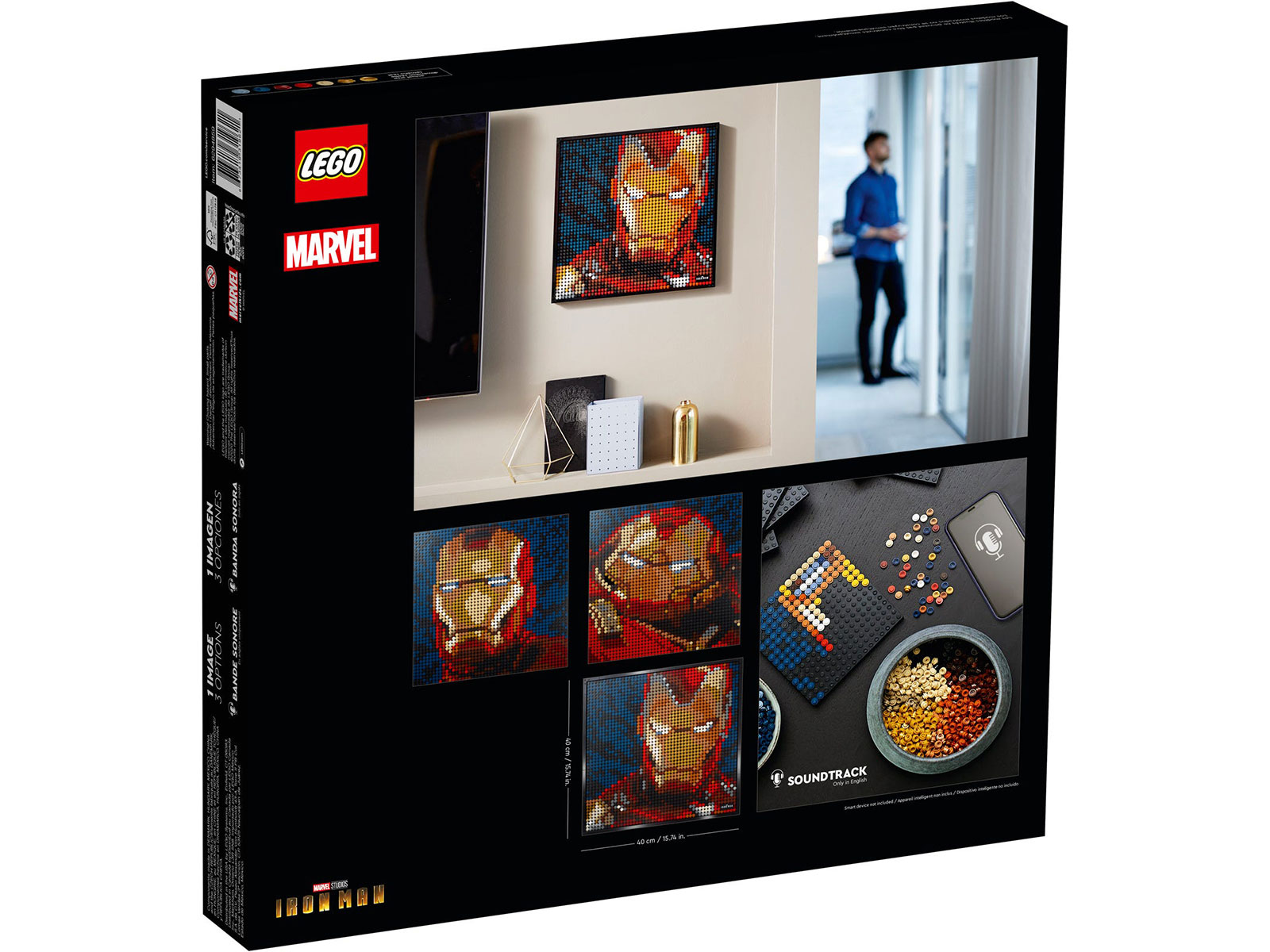 LEGO® Art 31199 - Marvel Studios Iron Man - Kunstbild - Box Back