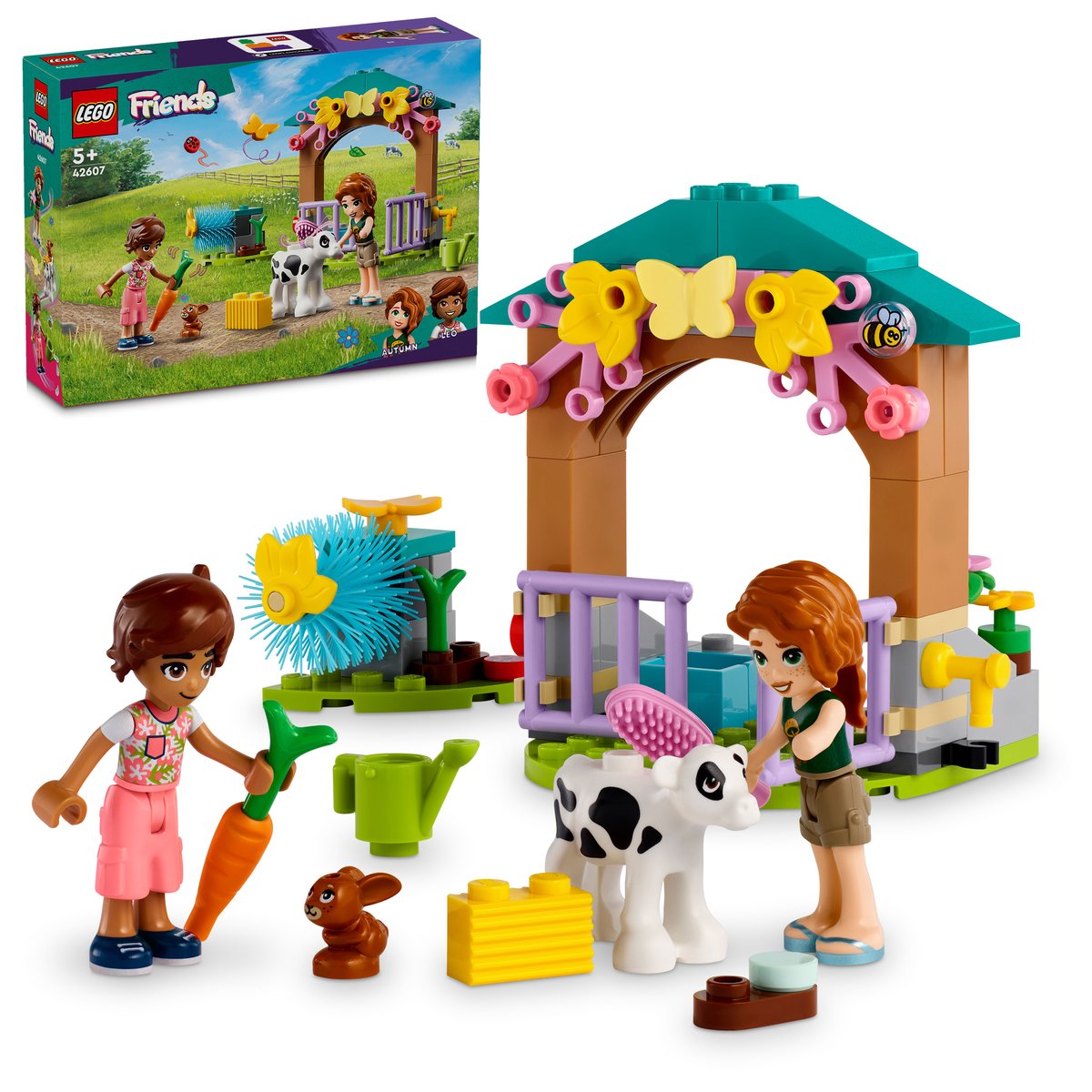 LEGO 42607 LEGO® Friends 42607 - Autumns Kälbchenstall – Box & Produkt