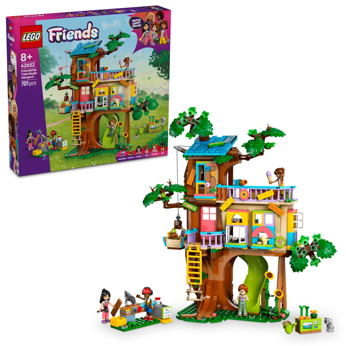 LEGO 42652 LEGO® Friends 42652 - Baumhaus – Box & Produkt