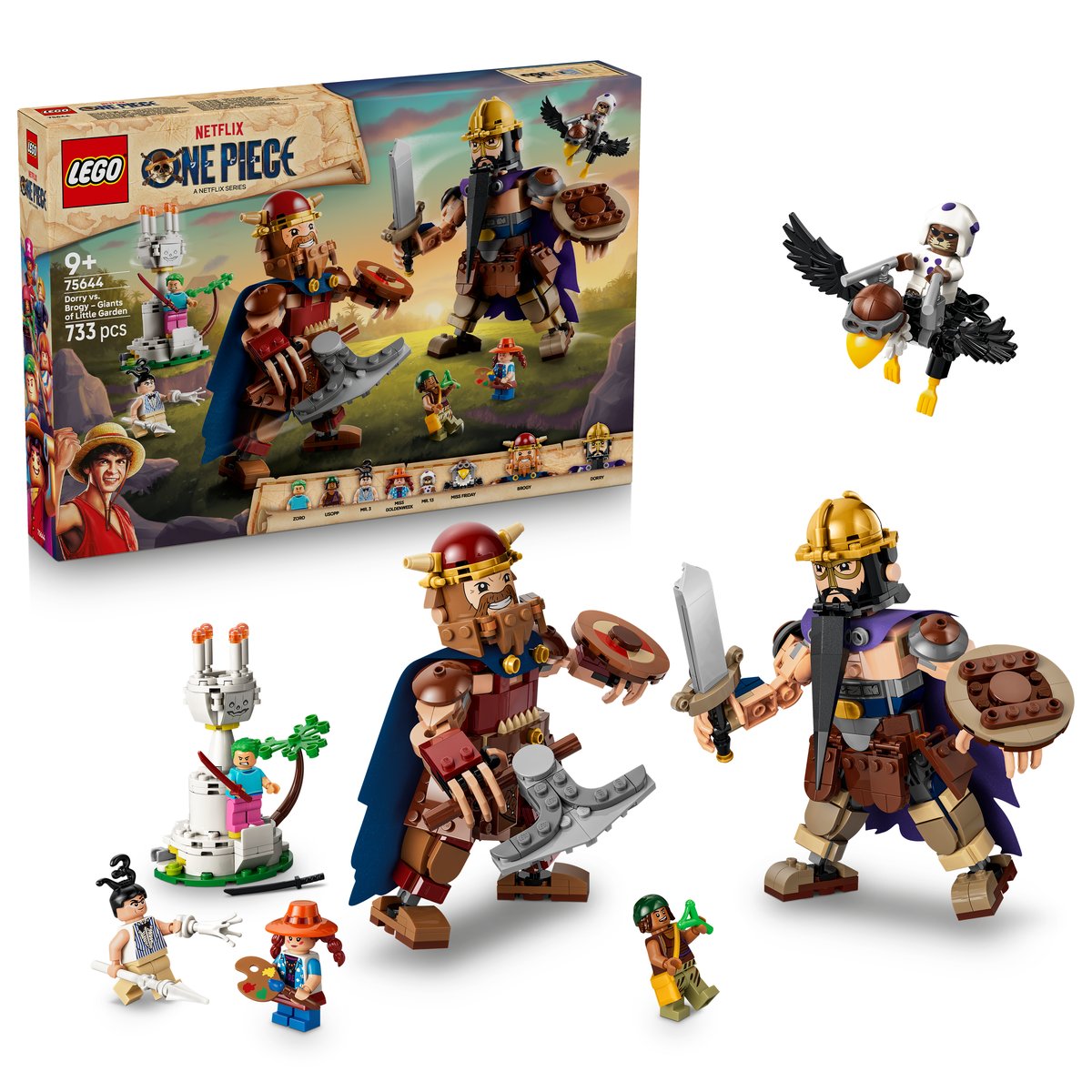 LEGO 75644 LEGO® ONE PIECE 75644 - Woogey vs. Boogey – Riesen aus Little Garden – Box & Produkt