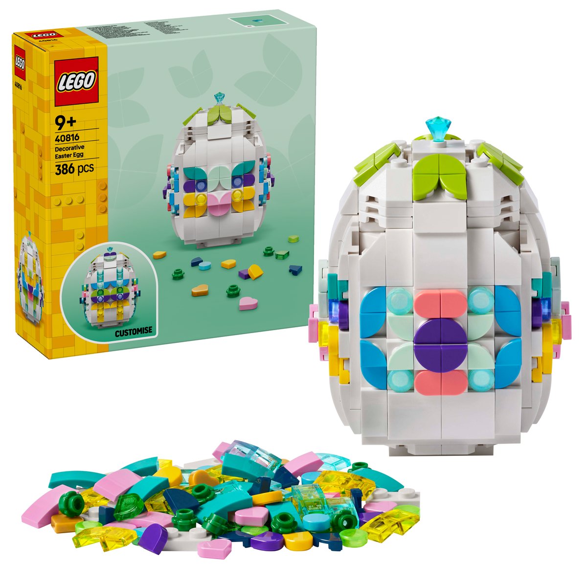 LEGO 40816 LEGO® LEGO Iconic 40816 - Verziertes Osterei – Box & Produkt
