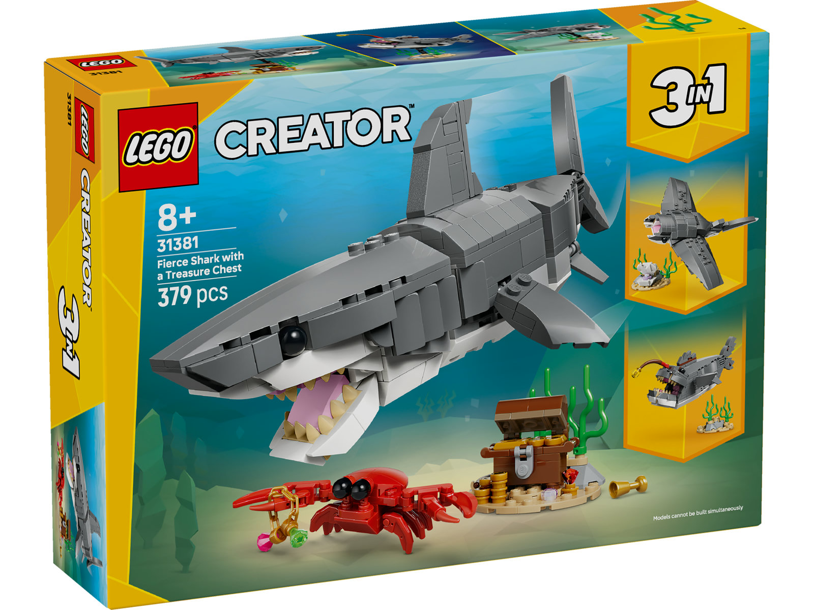 LEGO® Creator 31381 - Wilder Hai mit Schatztruhe
