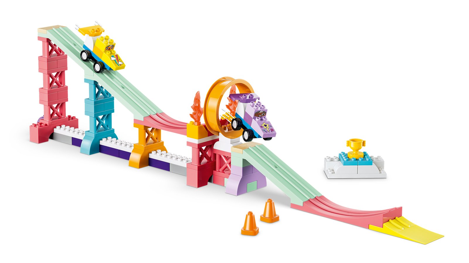 LEGO 10478 LEGO® DUPLO® Town 10478 - Kreative Sprungschanzen mit kleinen Flitzern 3-in-1-Set – Detailansicht 6