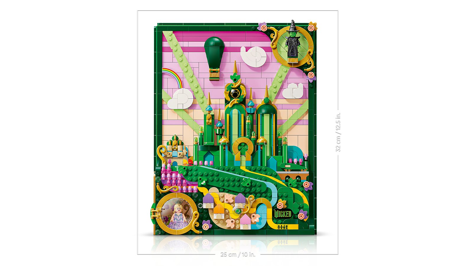 LEGO 75685 LEGO® Wicked 75685 - Emerald City Wandkunst – Detailansicht 3