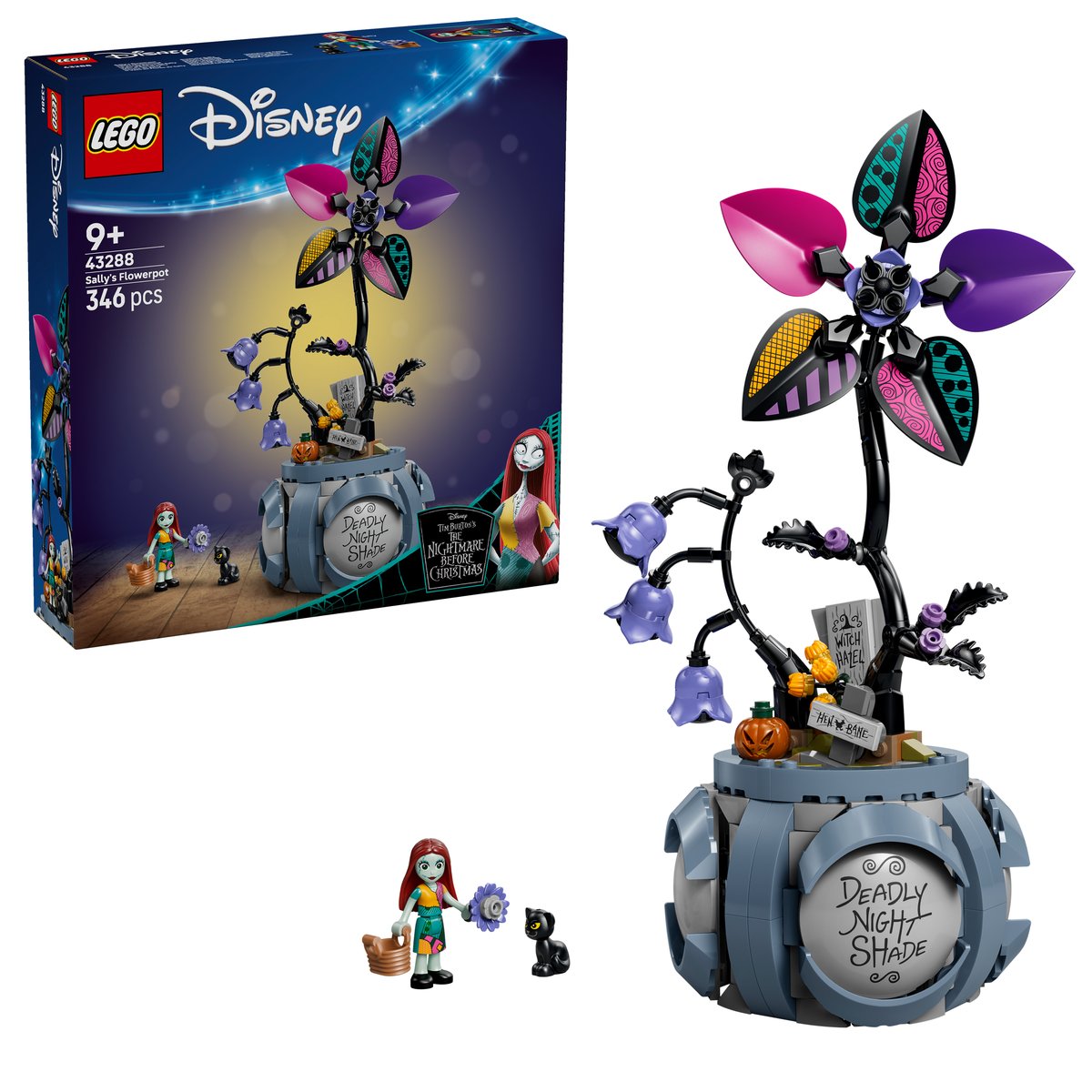 LEGO 43288 LEGO® Disney 43288 - Sallys Blumentopf – Box & Produkt