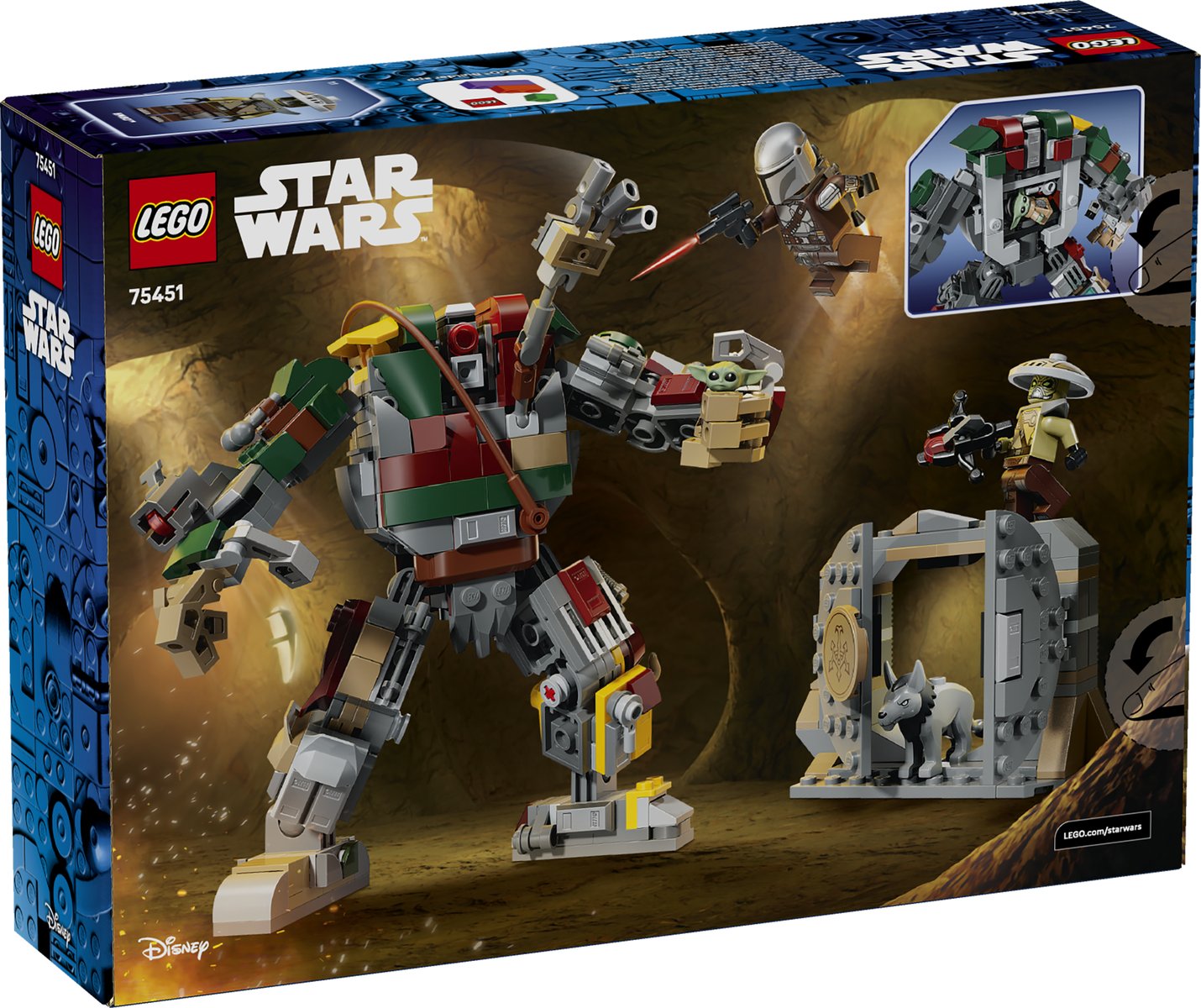 LEGO 75451 LEGO® Star Wars™ 75451 - Showdown mit dem Wächterdroiden am Huttenpalast – Verpackung hinten