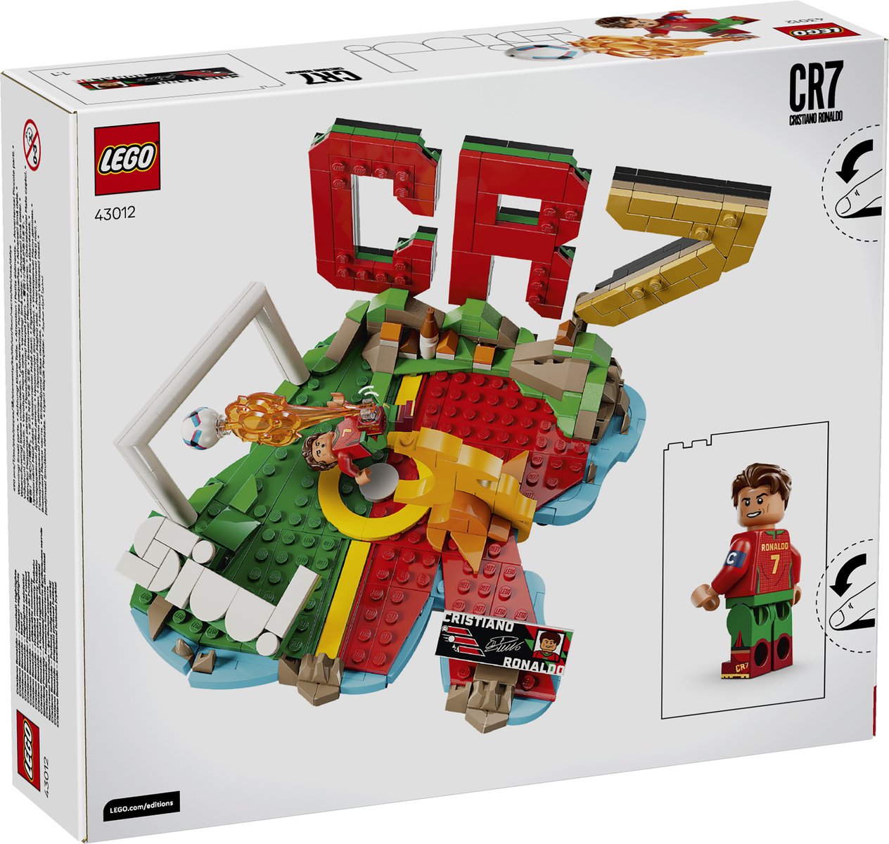 LEGO 43012 LEGO® Editions 43012 - Cristiano Ronaldo – Fußball-Highlights – Verpackung hinten