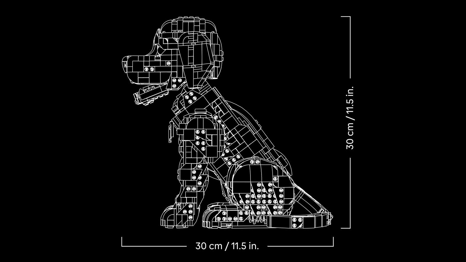 LEGO 11384 LEGO® Icons 11384 - Golden Retriever Welpe – Detailansicht 8
