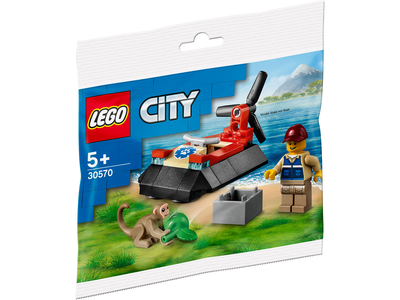 LEGO® City 30570 - Luftkissenboot für Tierrettungen