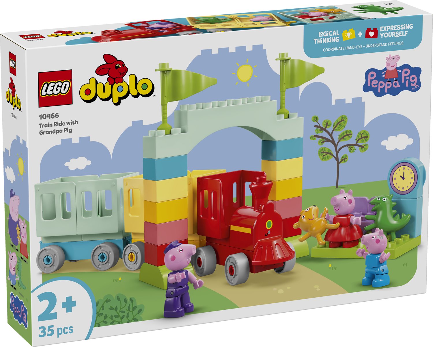 LEGO 10466 LEGO® DUPLO® Peppa Wutz 10466 - Zugfahrt mit Opa – Verpackung vorne