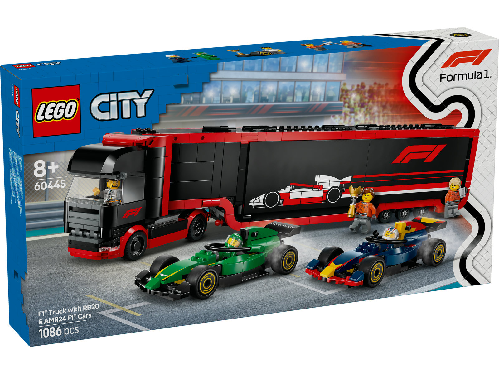 LEGO® City 60445 - F1® Transporter mit RB20 & AMR24 F1® Rennautos LEGO® City 60445 - F1® Transporter mit RB20 & AMR24 F1® Rennautos