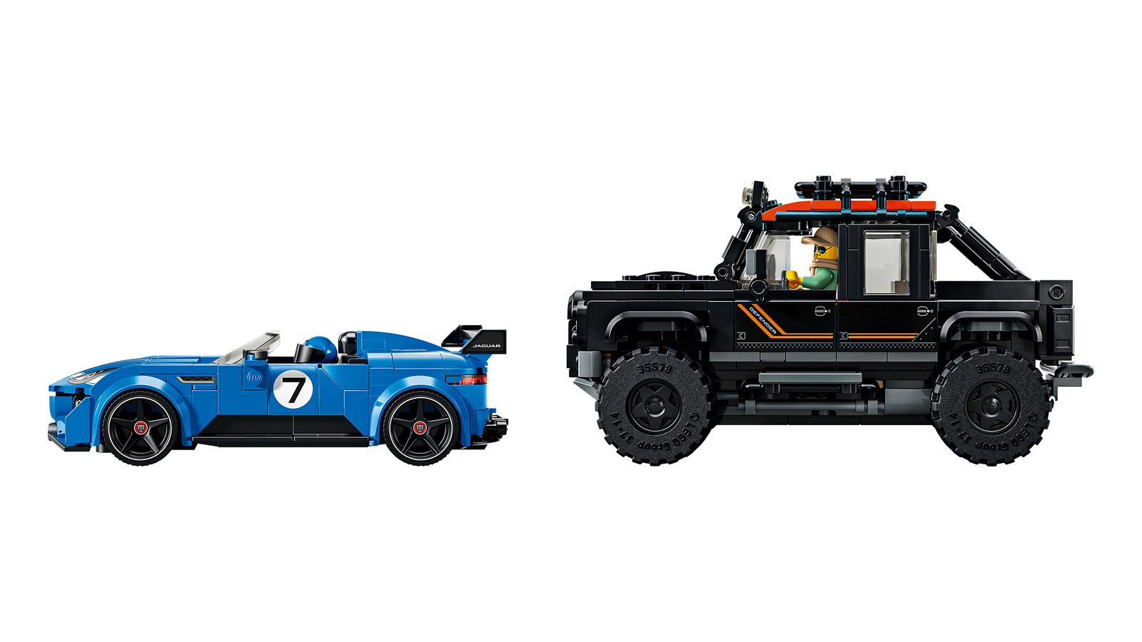 LEGO 77264 LEGO® Speed Champions 77264 - Jaguar Project 7 & Land Rover Defender – Detailansicht 1