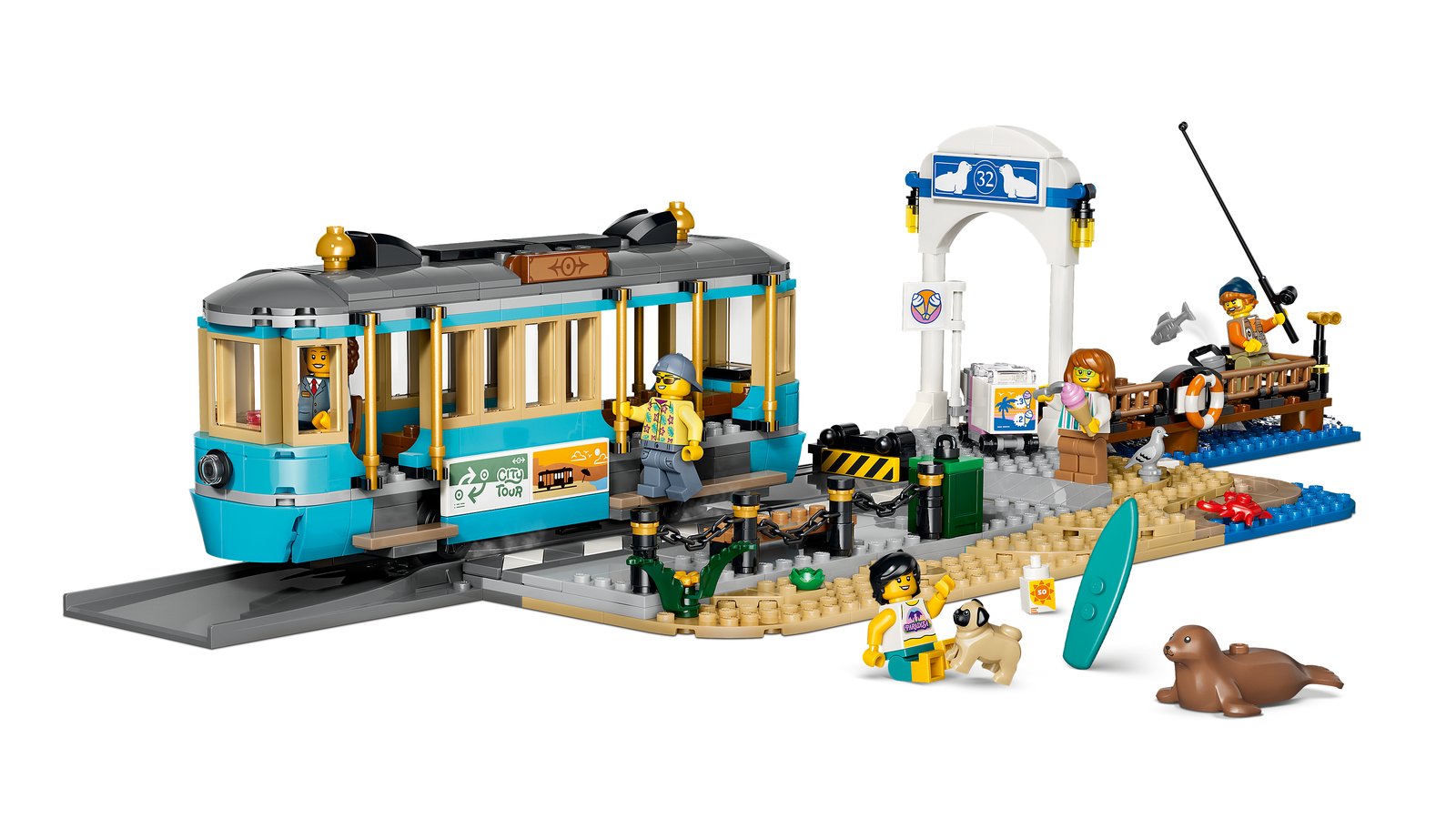 LEGO 60506 LEGO® City 60506 - Klassische Strandstraßenbahn – Primäres Produktbild