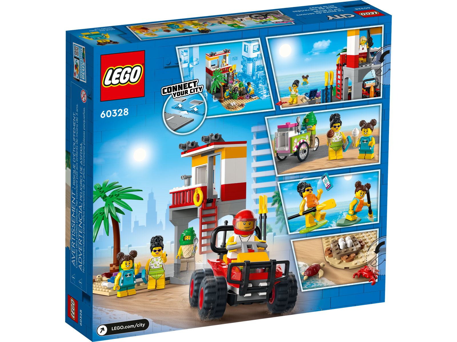 LEGO® City 60328 - Rettungsschwimmer-Station - Box Back