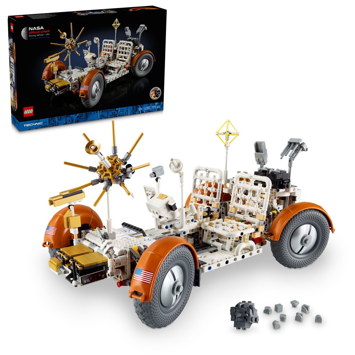 LEGO 42182 LEGO® Technic 42182 - NASA Apollo Lunar Roving Vehicle (LRV) – Box & Produkt