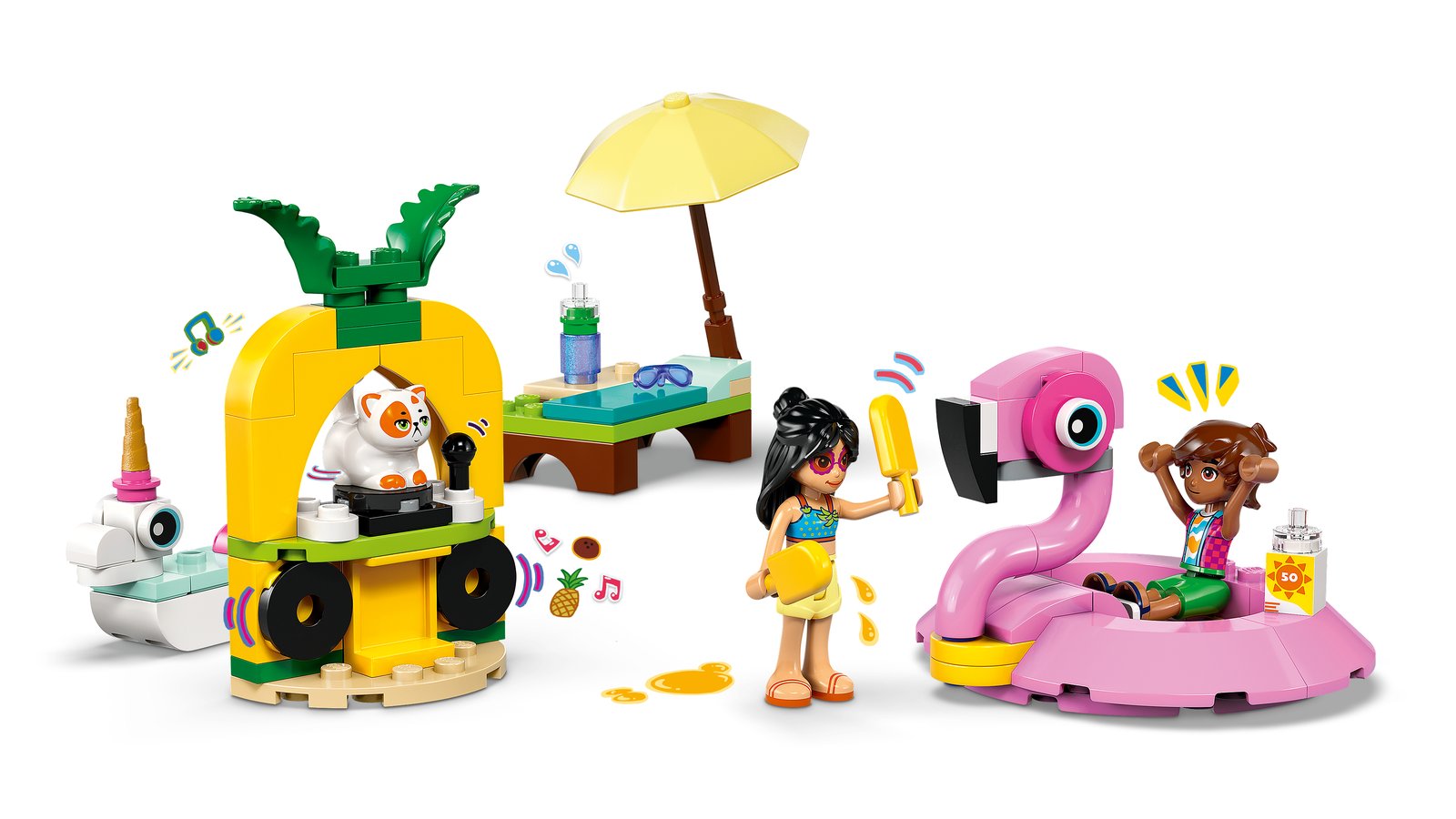 LEGO 42658 LEGO® Friends 42658 - Poolparty mit Einhorn und Flamingo – Detailansicht 1