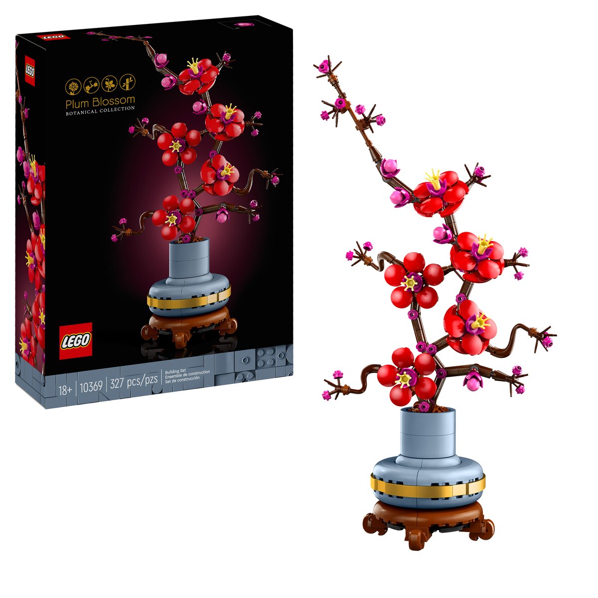 LEGO 10369 LEGO® Botanicals 10369 - Pflaumenblüte – Box & Produkt