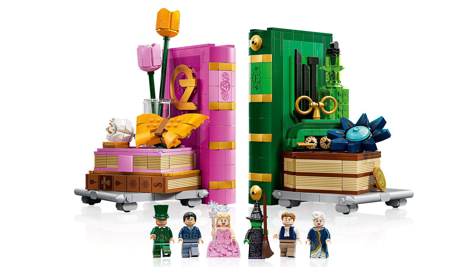 LEGO 75691 LEGO® Wicked 75691 - Glinda und Elphaba Bücherstützen – Primaeres Produktbild