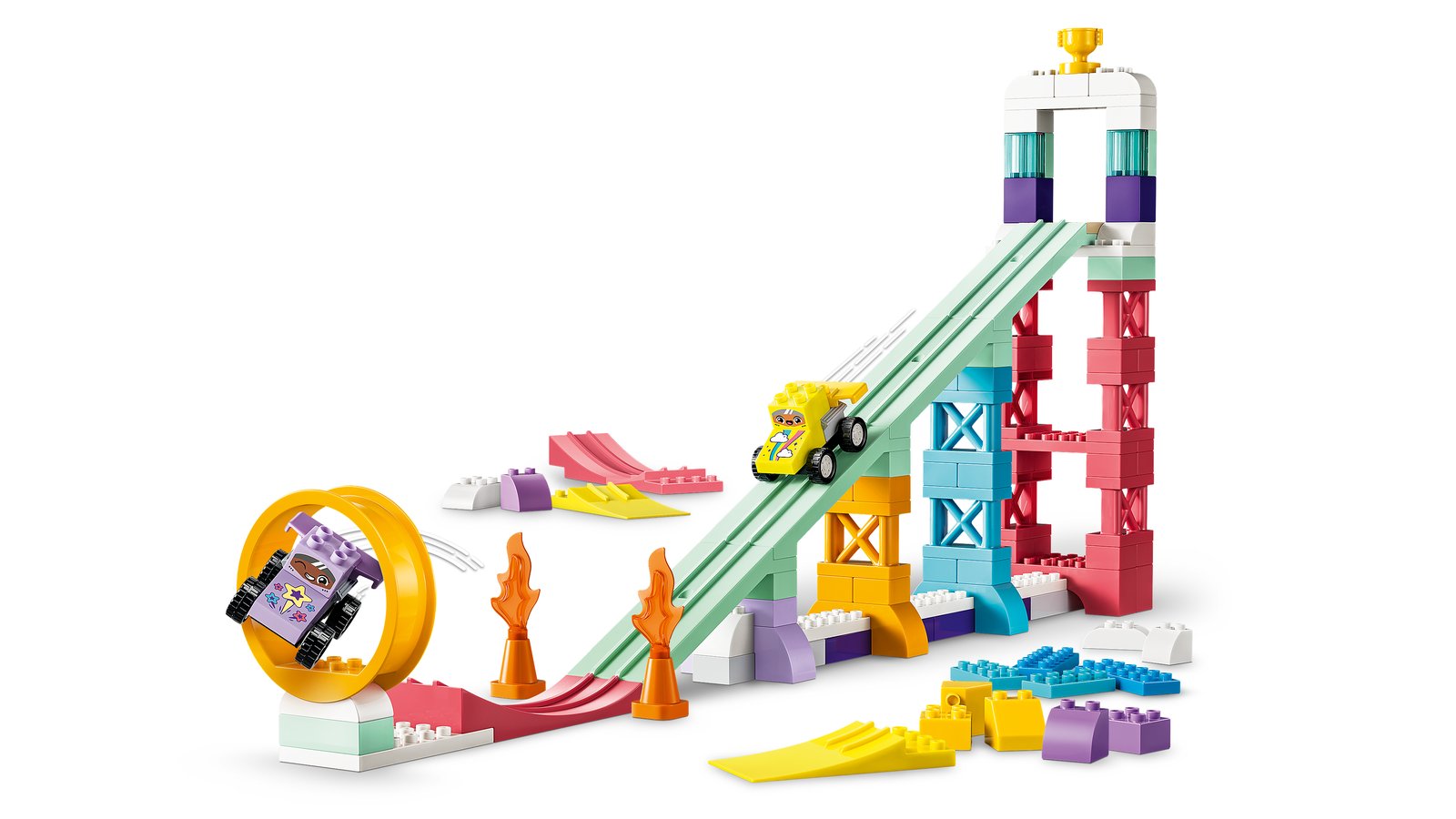 LEGO 10478 LEGO® DUPLO® Town 10478 - Kreative Sprungschanzen mit kleinen Flitzern 3-in-1-Set – Primäres Produktbild