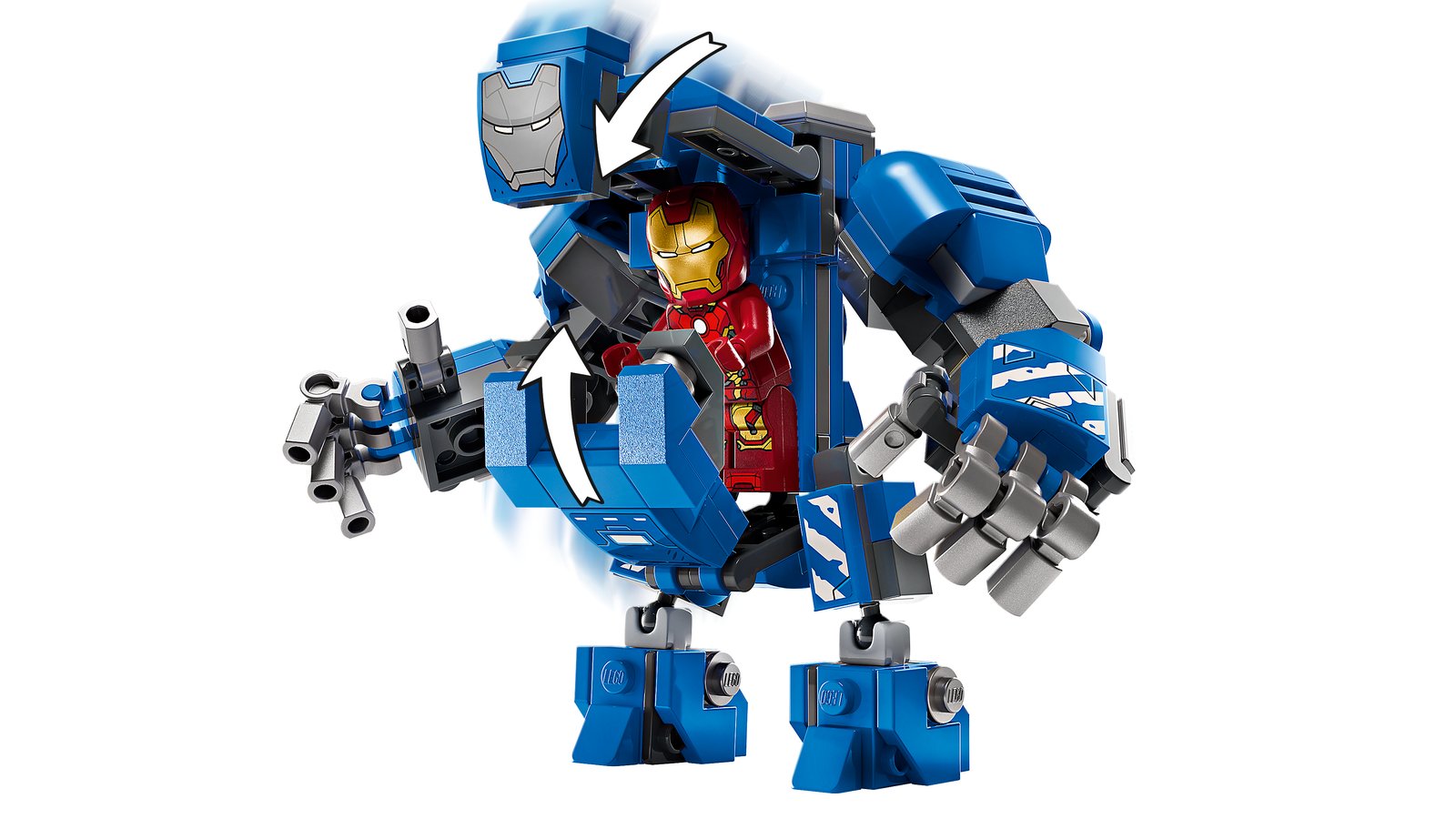 LEGO 76315 LEGO® Super Heroes 76315 - Iron Mans Labor: Halle der Rüstungen – Detailansicht 3