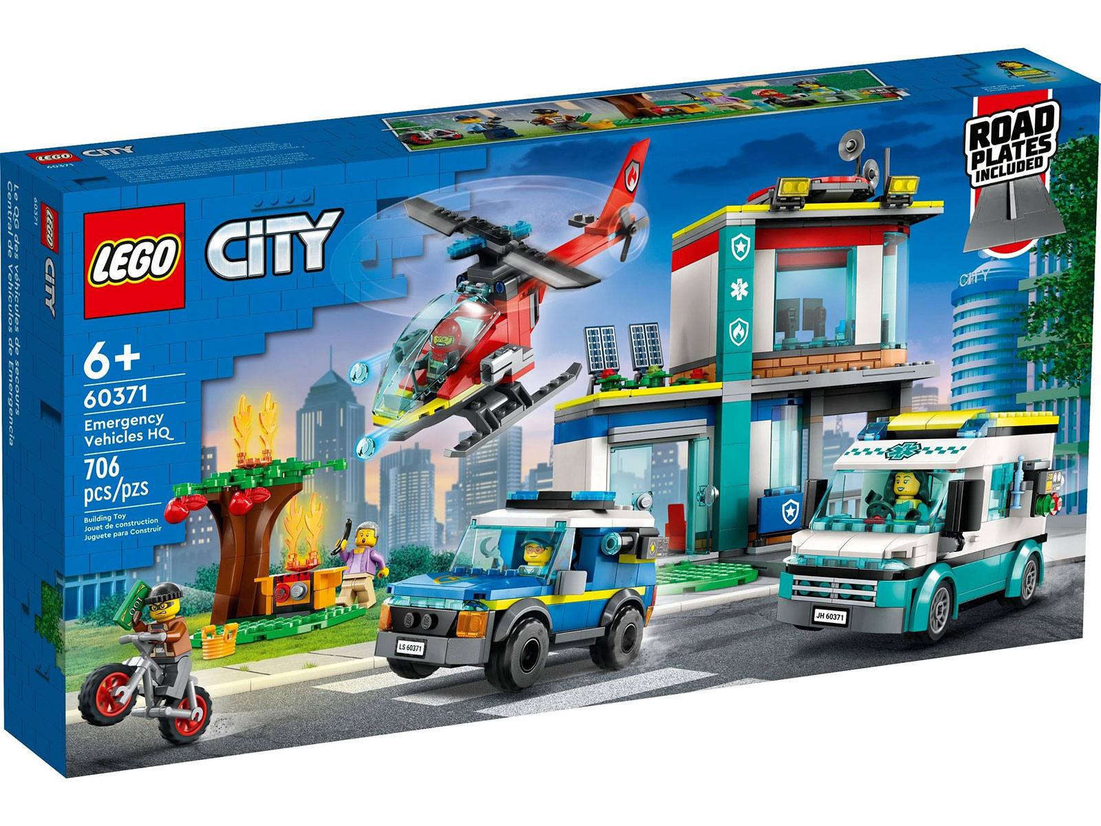 LEGO® City 60371 - Hauptquartier der Rettungsfahrzeuge - Box Front