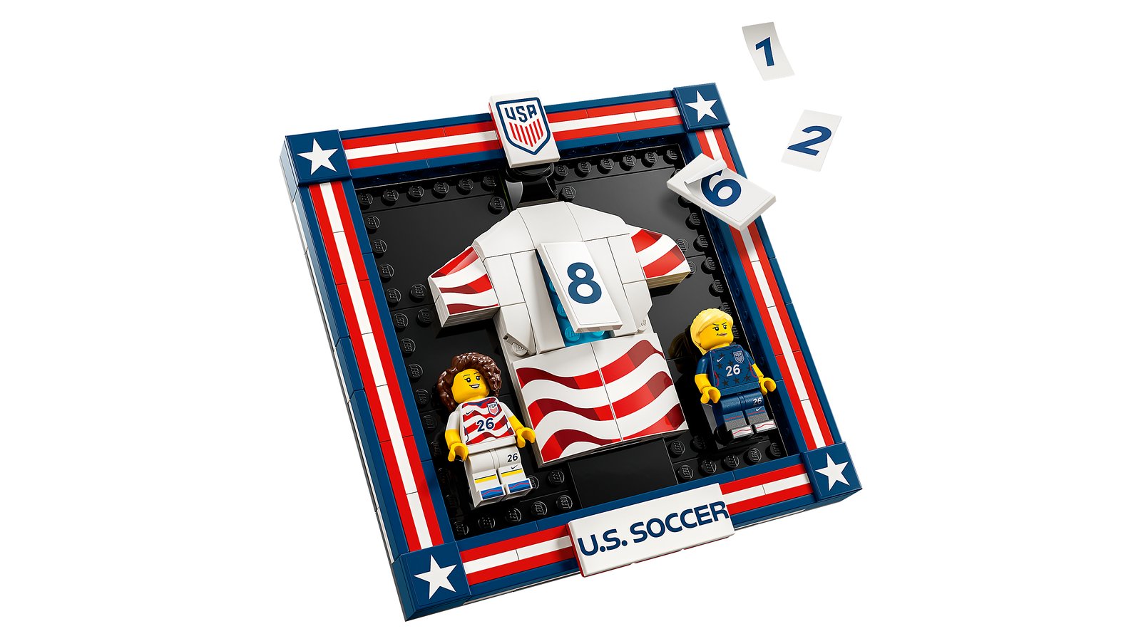 LEGO 43033 LEGO® Editions 43033 - Trikot der US-Fußballnationalmannschaft 2026 – Detailansicht 5