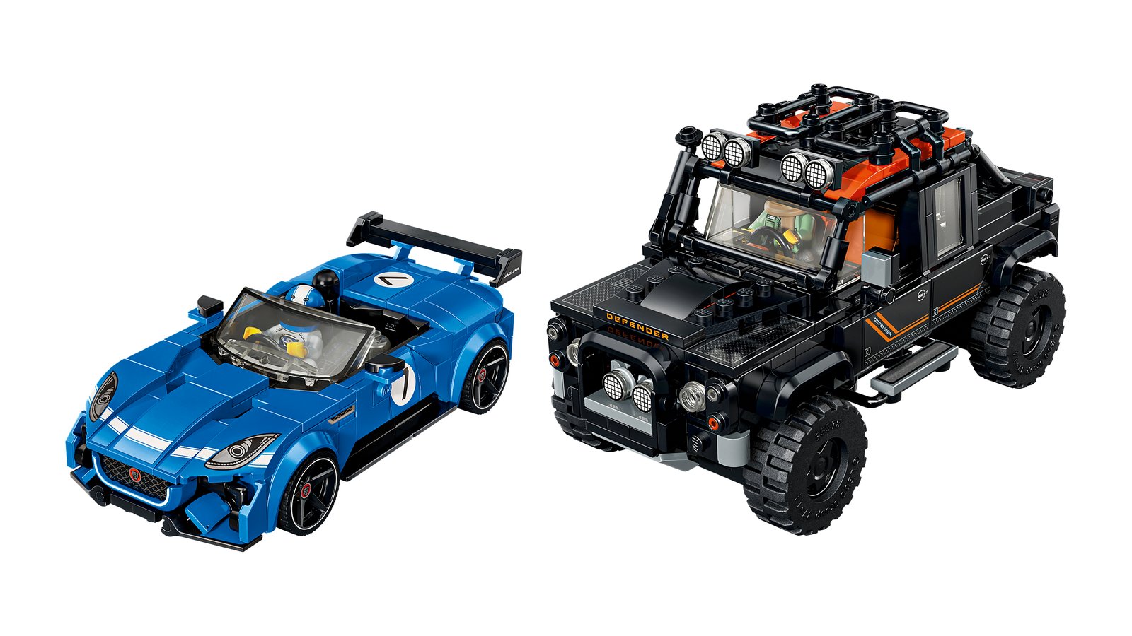 LEGO 77264 LEGO® Speed Champions 77264 - Jaguar Project 7 & Land Rover Defender – Detailansicht 2