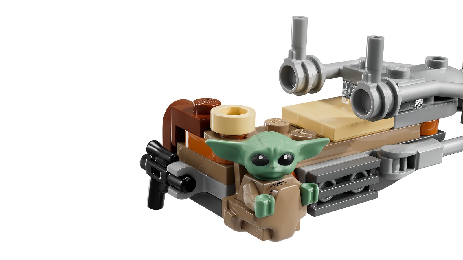 LEGO 75436 LEGO® Star Wars™ 75436 - Der Mandalorianer und Grogu auf ihrem Speeder Bike™ – Detailansicht 3